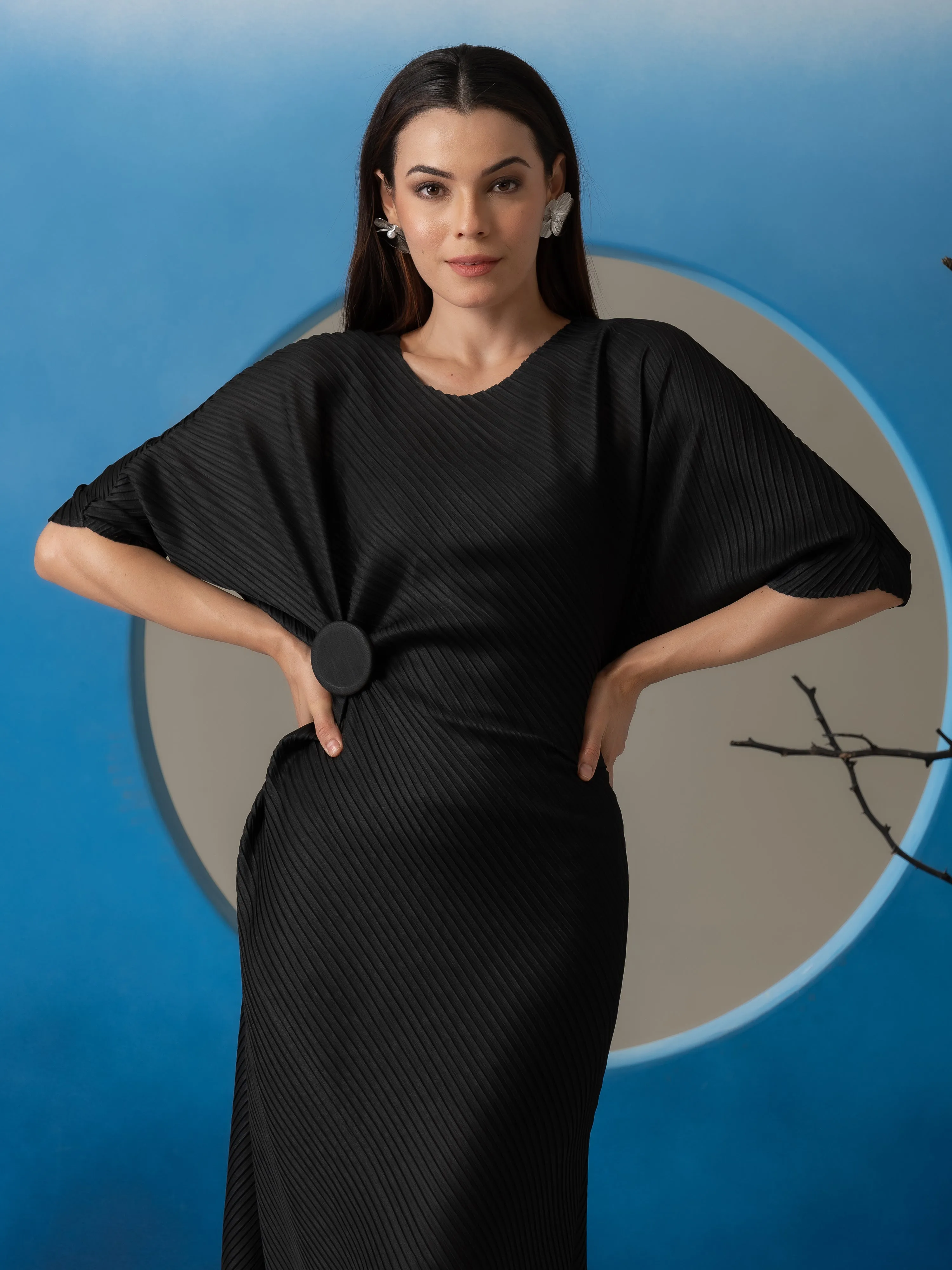 Aria Pleated Dress