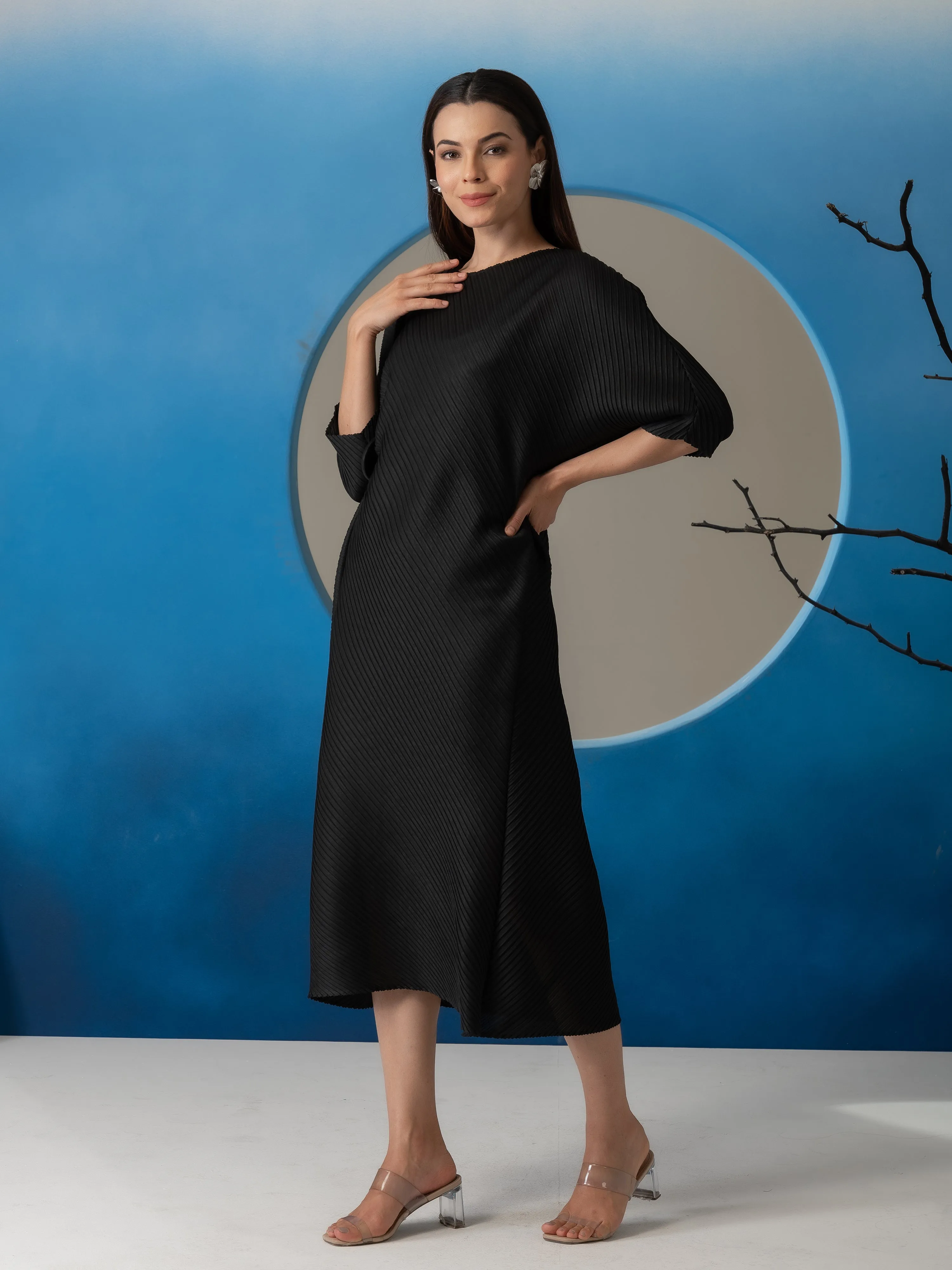 Aria Pleated Dress