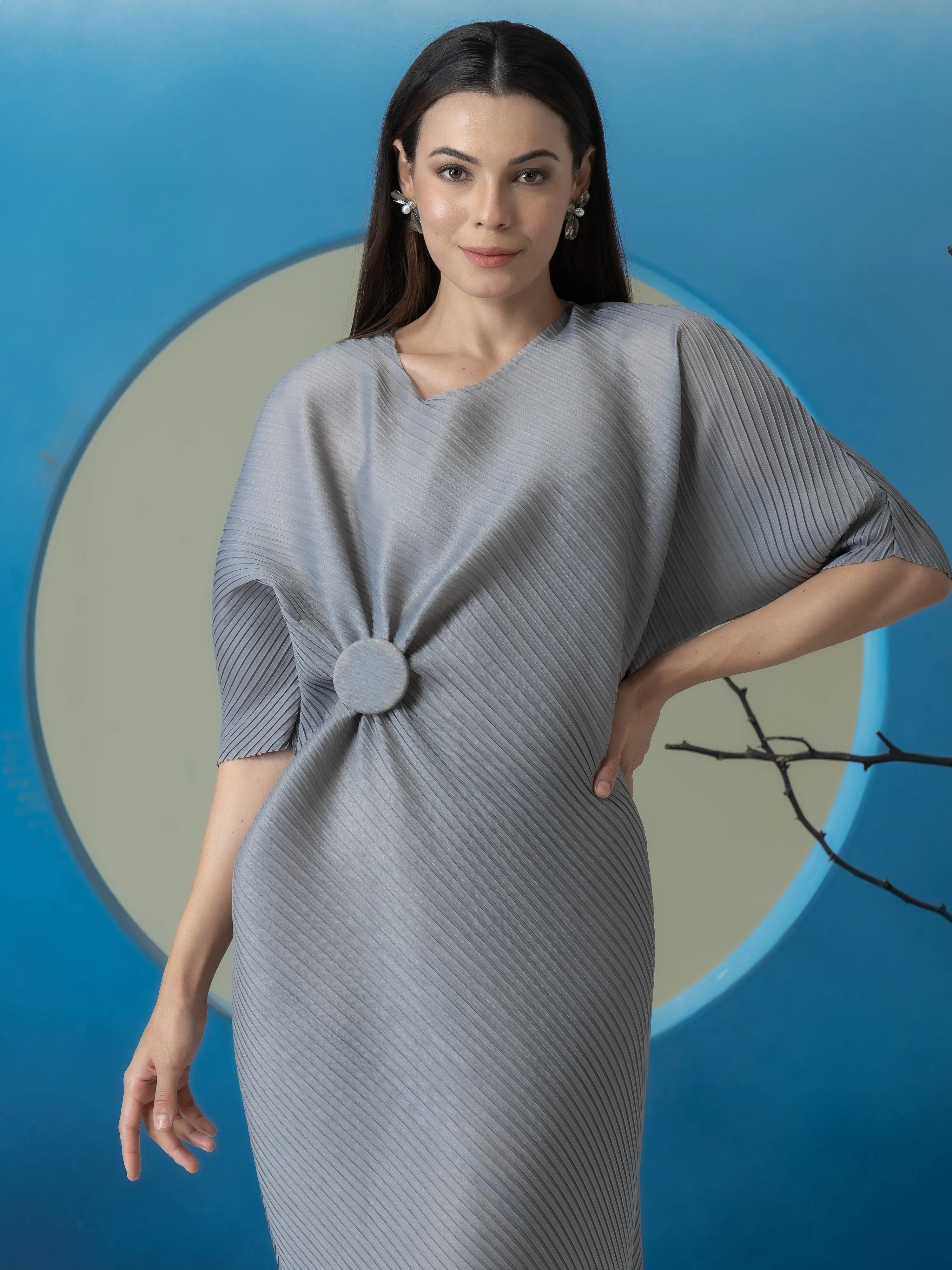 Aria Pleated Dress