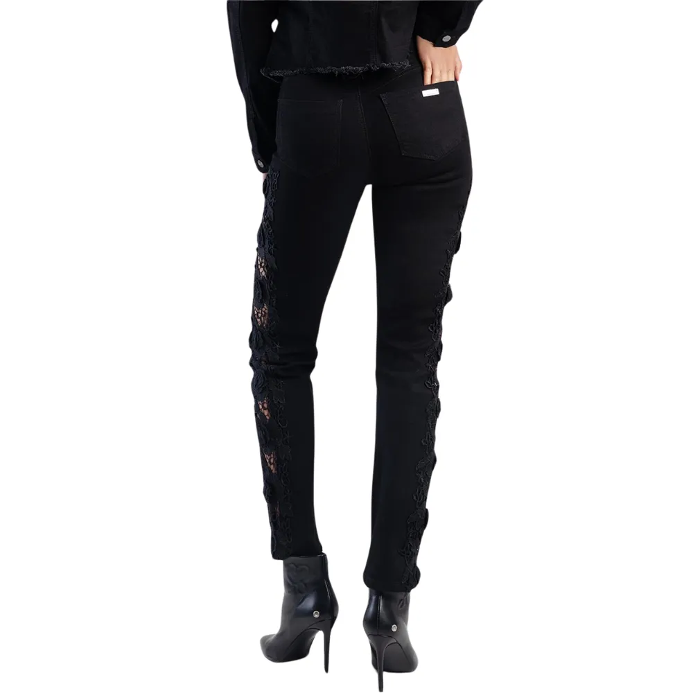 Beauty - Slim Straight Leg With Side Seam Lace