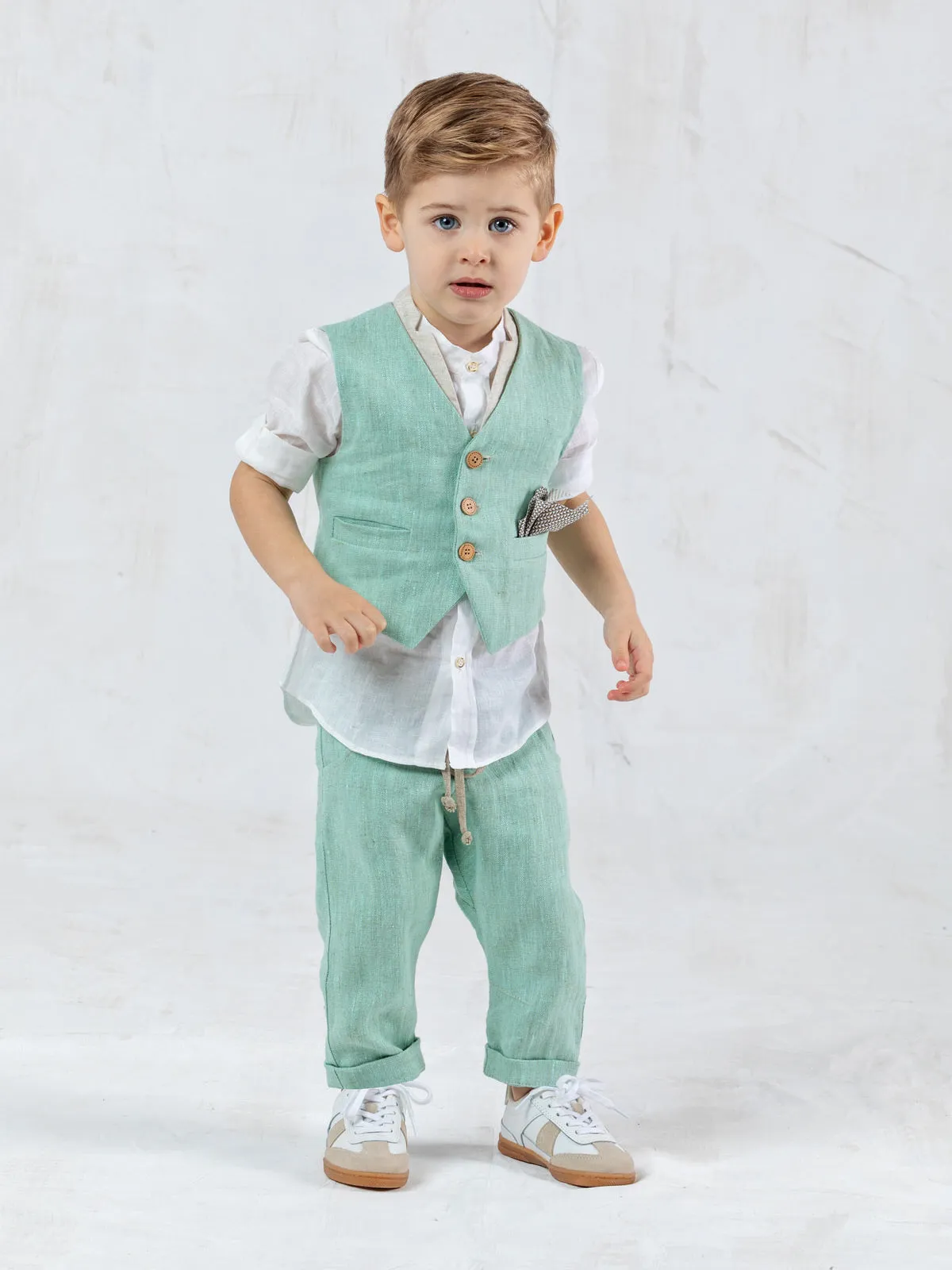 Boy's linen outfit set 5pcs – DANAOS