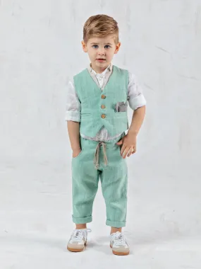 Boy's linen outfit set 5pcs – DANAOS