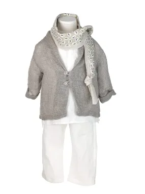 Boy's linen outfit set 5pcs - PILEAS