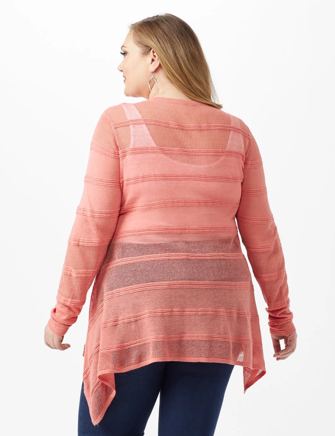 Button Front Sharkbite Cardigan