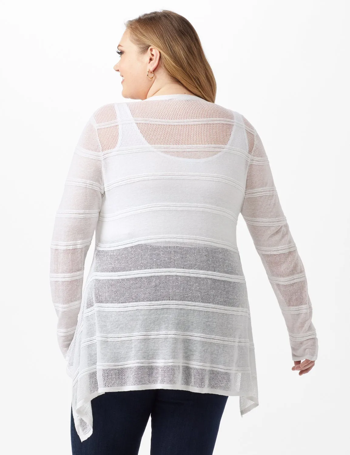 Button Front Sharkbite Cardigan