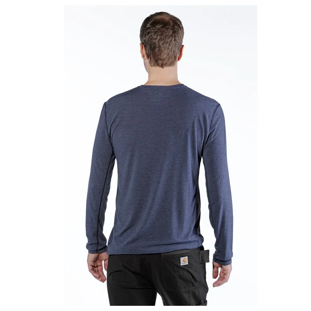 Carhartt&#x20;102998&#x20;Force&#x20;Extremes&#x20;l&#x2F;s&#x20;T-Shirt&#x20;-&#x20;Navy&#x20;Heather