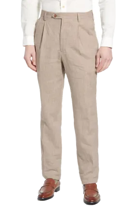 Classic Linen Pant<br>Pleated<br>Regular Rise