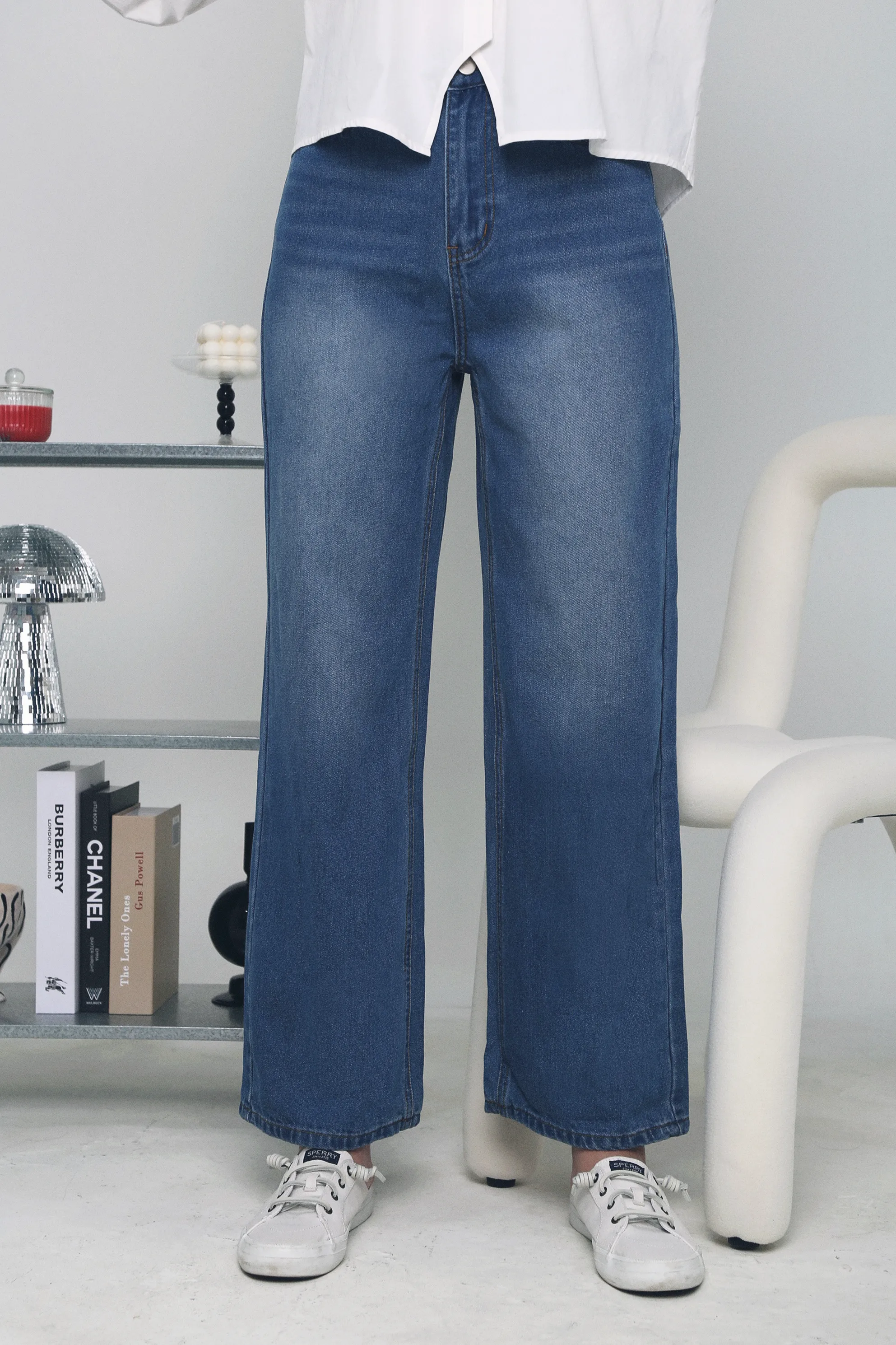Ezzy Wide Leg Denim Jeans