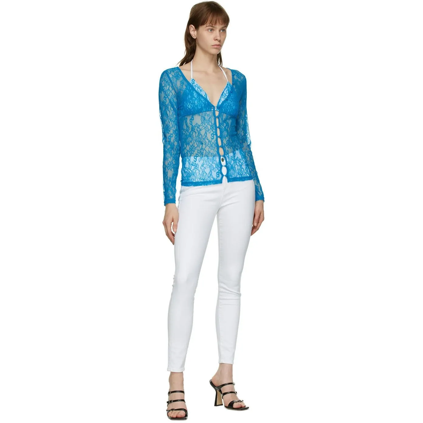 Frame White 'Le High Skinny' Jeans