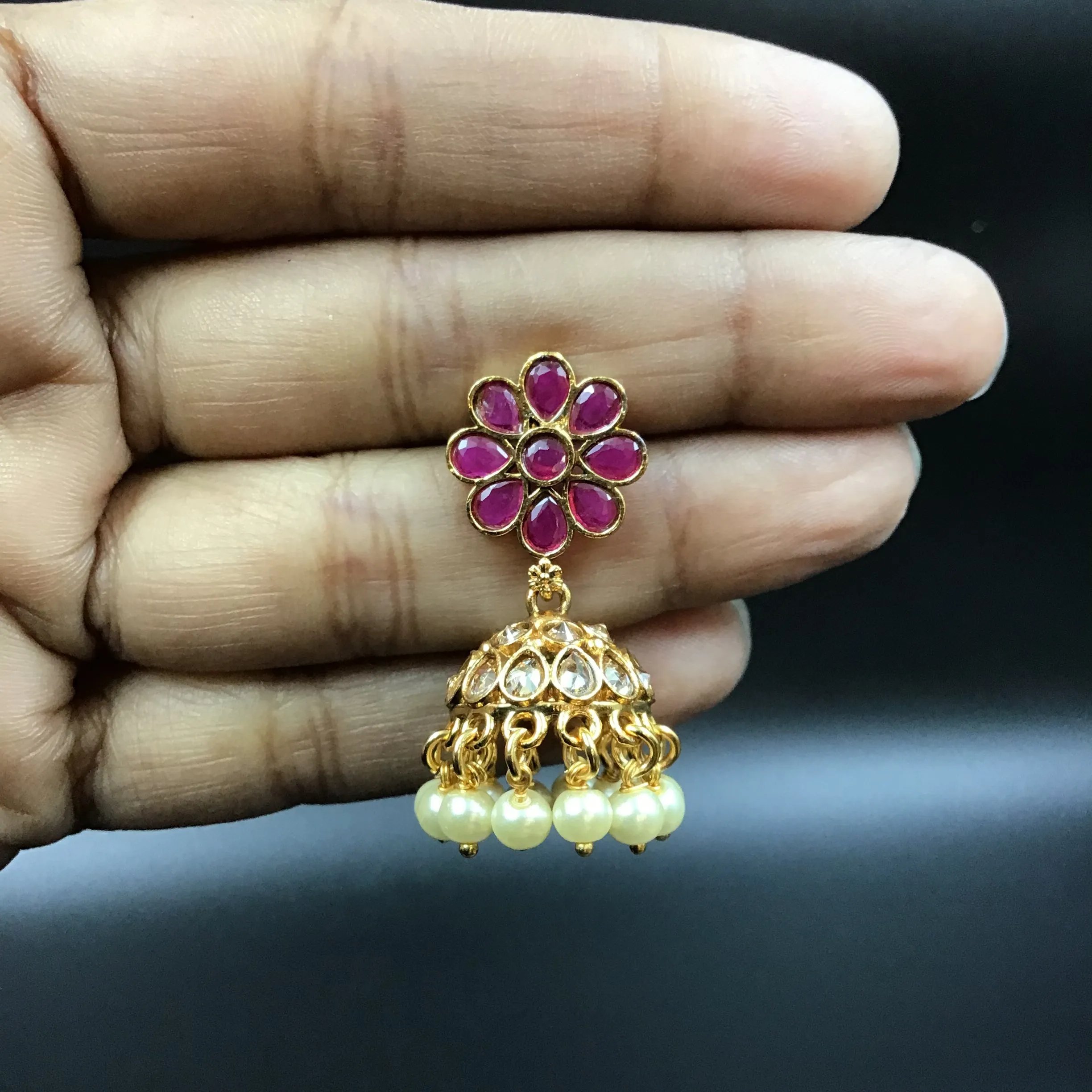 Gold Plated Round Necklace Set 1596-01