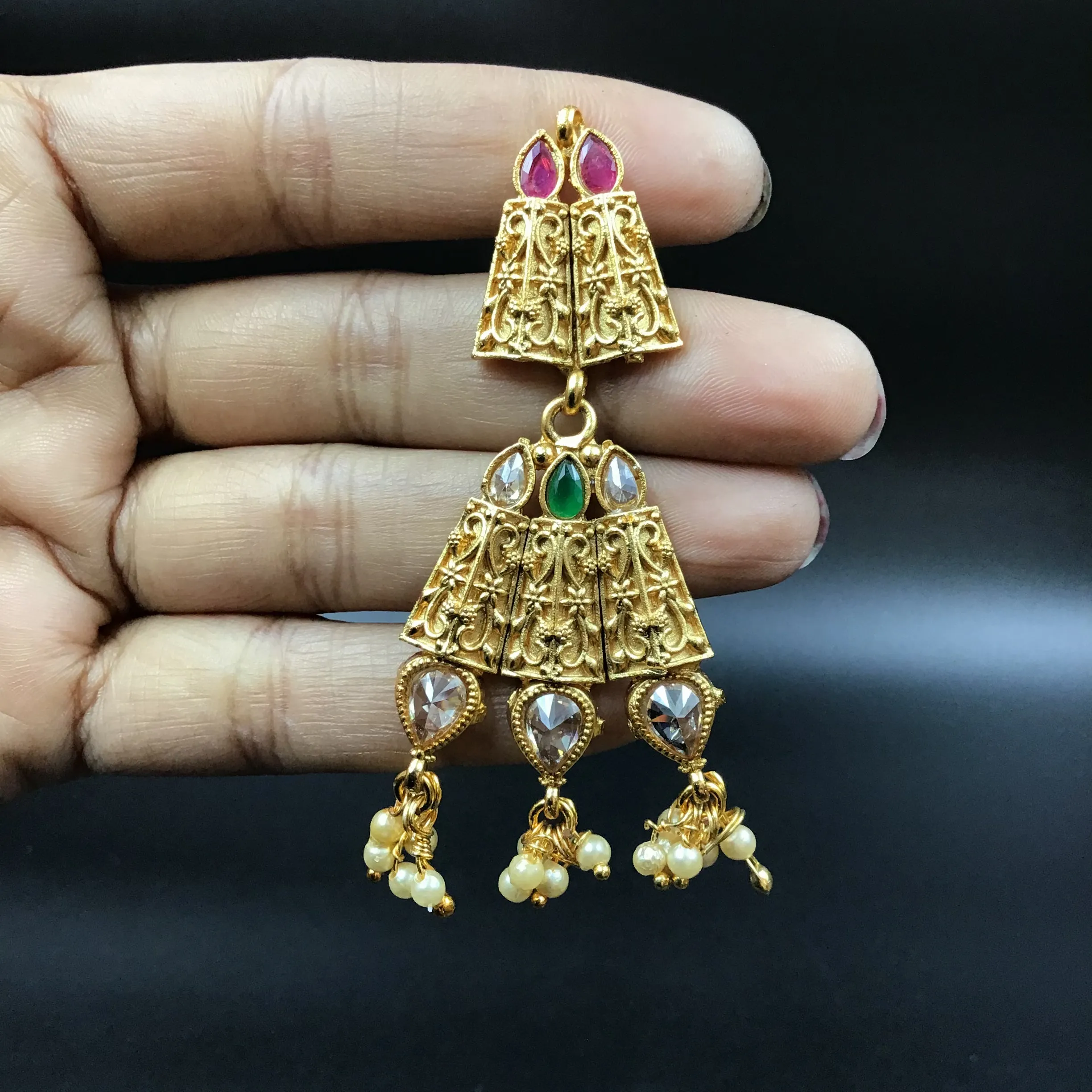 Gold Plated Round Necklace Set 5014-9079