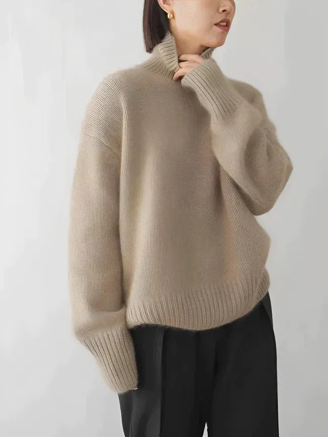Goma - Stijlvolle rollneck pullover voor het voorjaar
