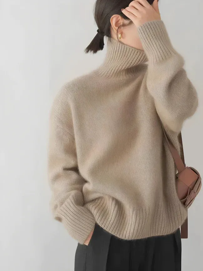 Goma - Stijlvolle rollneck pullover voor het voorjaar