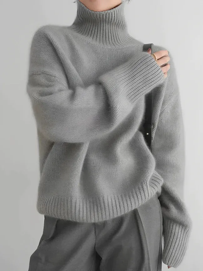 Goma - Stijlvolle rollneck pullover voor het voorjaar