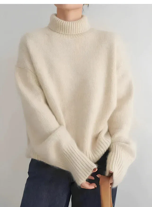 Goma - Stijlvolle rollneck pullover voor het voorjaar
