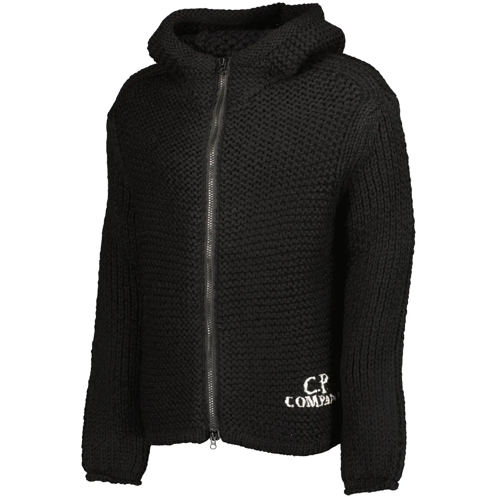 Handmade Wool Hooded Heavy Knit