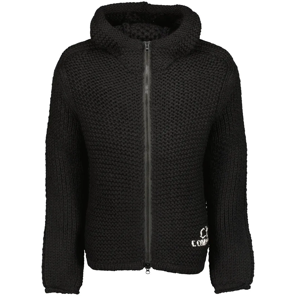 Handmade Wool Hooded Heavy Knit