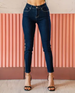 Jeans Skinny Dark Blue Lg