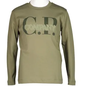 Junior Long Sleeve Logo Print T-Shirt