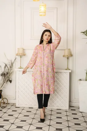 Kurtis for Women Linen Printed Long Style | Buy Online USA – IshDeena