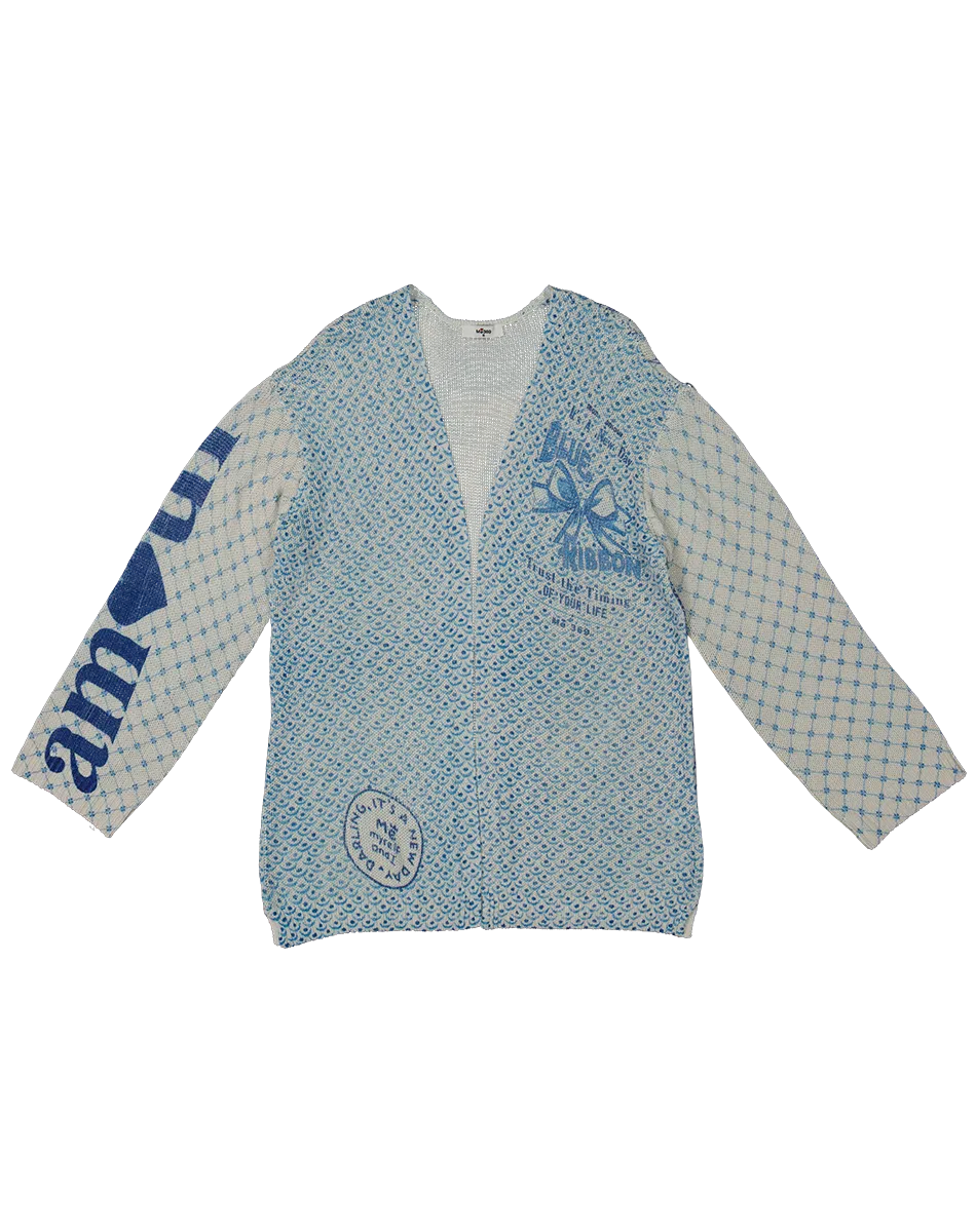 Me369 Victoria Amalfi Linen Printed Cardigan