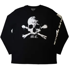 Motley Crue "Orbit Skull" Black Long Sleeve T shirt