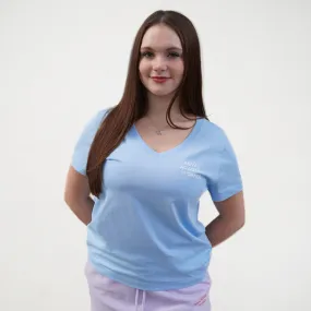Organic V-neck T-shirt BlueSoul