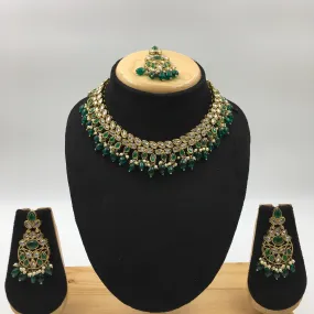Round Neck Antique Necklace Set 4654-33