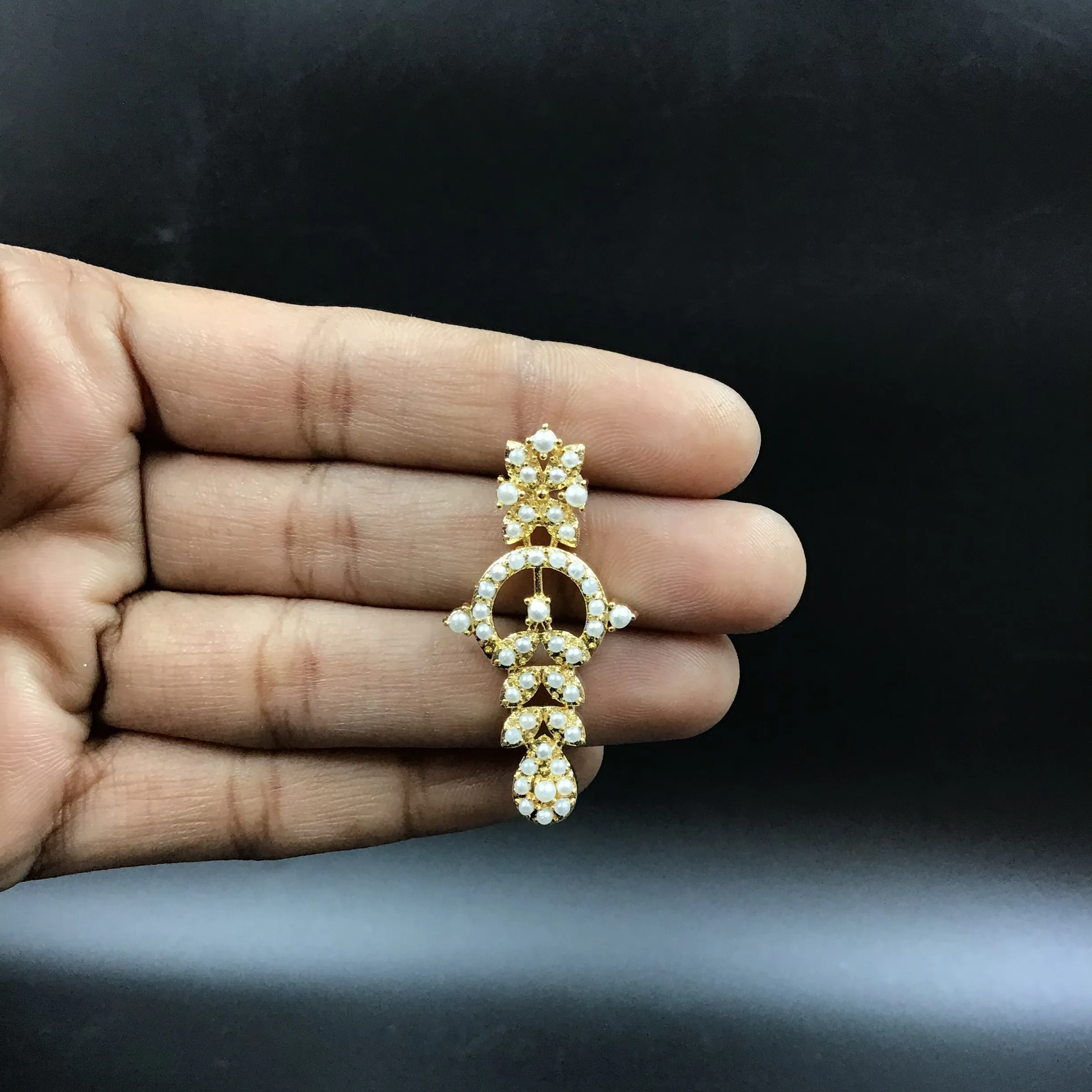 Round Neck Jadau Necklace Set 5990-65