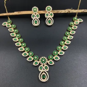 Round Neck Jadau Necklace Set 5991-65