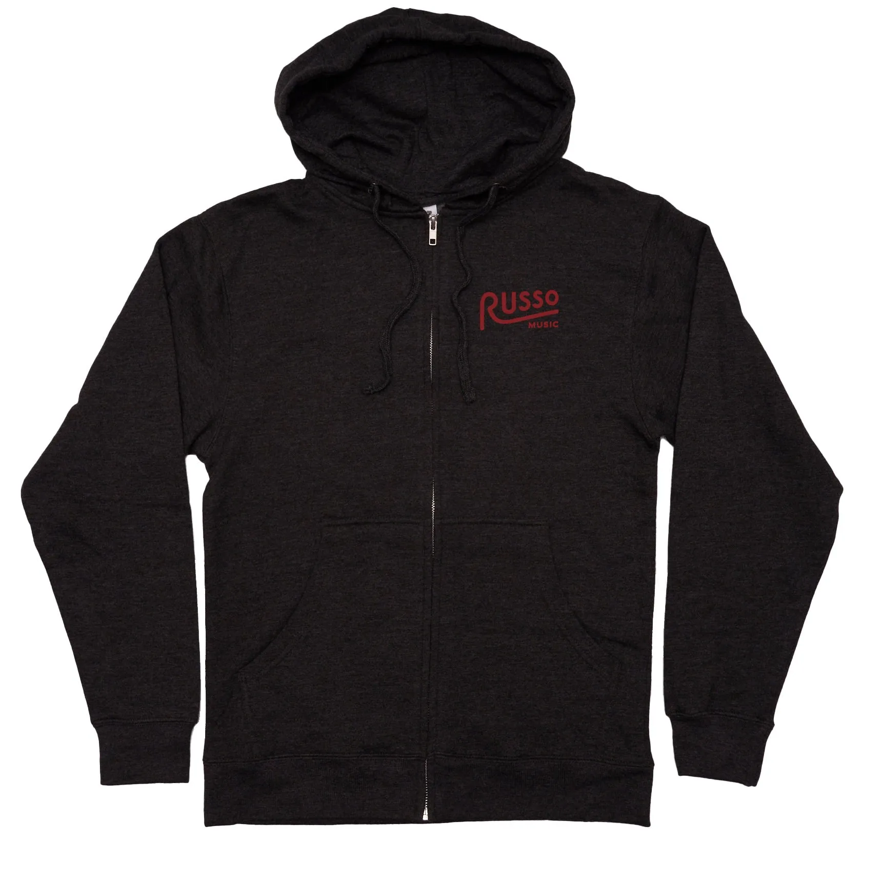 Russo Music Philly Spring Garden Logo Hoodie, Charcoal Heather