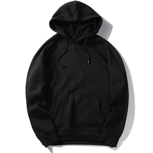 Solid Colorful Fleece Hoodie