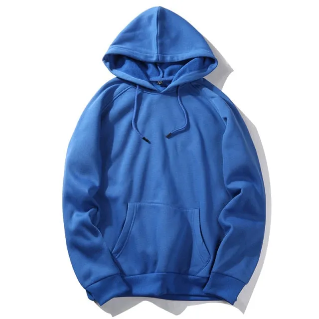 Solid Colorful Fleece Hoodie