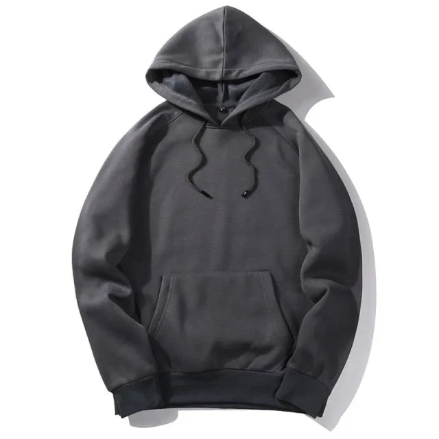 Solid Colorful Fleece Hoodie