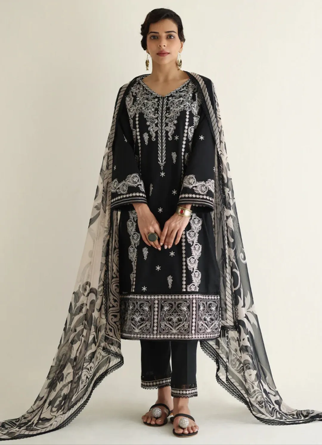 Spring Summer Pret '24 - 3 Pc Embroidered Suit 18789